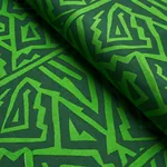 JAGGED MAZE fabric GREEN color by Schumacher