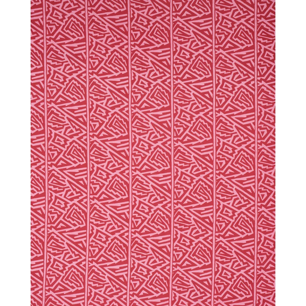 JAGGED MAZE fabric PINK color by Schumacher