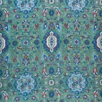 JAHANARA CARPET Fabric – JADE | Schumacher | Wallpaper Twins JAHANARA CARPET fabric JADE color by Schumacher