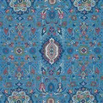 JAHANARA CARPET Fabric – PEACOCK | Schumacher | Wallpaper Tw JAHANARA CARPET fabric PEACOCK color by Schumacher