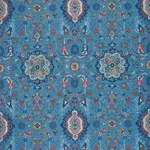 JAHANARA CARPET Fabric – PEACOCK | Schumacher | Wallpaper Tw JAHANARA CARPET fabric PEACOCK color by Schumacher