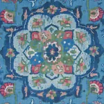 JAHANARA CARPET Fabric – PEACOCK | Schumacher | Wallpaper Tw JAHANARA CARPET fabric PEACOCK color by Schumacher