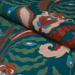 JAIPUR FANTAISIE Fabric – TURQUOISE | Schumacher | Wallpaper JAIPUR FANTAISIE fabric TURQUOISE color by Schumacher