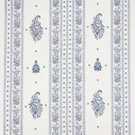 JAIPUR LINEN EMBROIDERY Fabric – BLUE | Schumacher | Wallpap JAIPUR LINEN EMBROIDERY fabric BLUE color by Schumacher