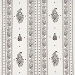 JAIPUR LINEN EMBROIDERY fabric BROWN color by Schumacher
