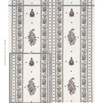 JAIPUR LINEN EMBROIDERY fabric BROWN color by Schumacher