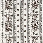 JAIPUR LINEN EMBROIDERY fabric BROWN color by Schumacher