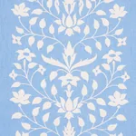 JAIPUR MUGHAL FLOWER fabric CORNFLOWER BLUE color by Schumacher