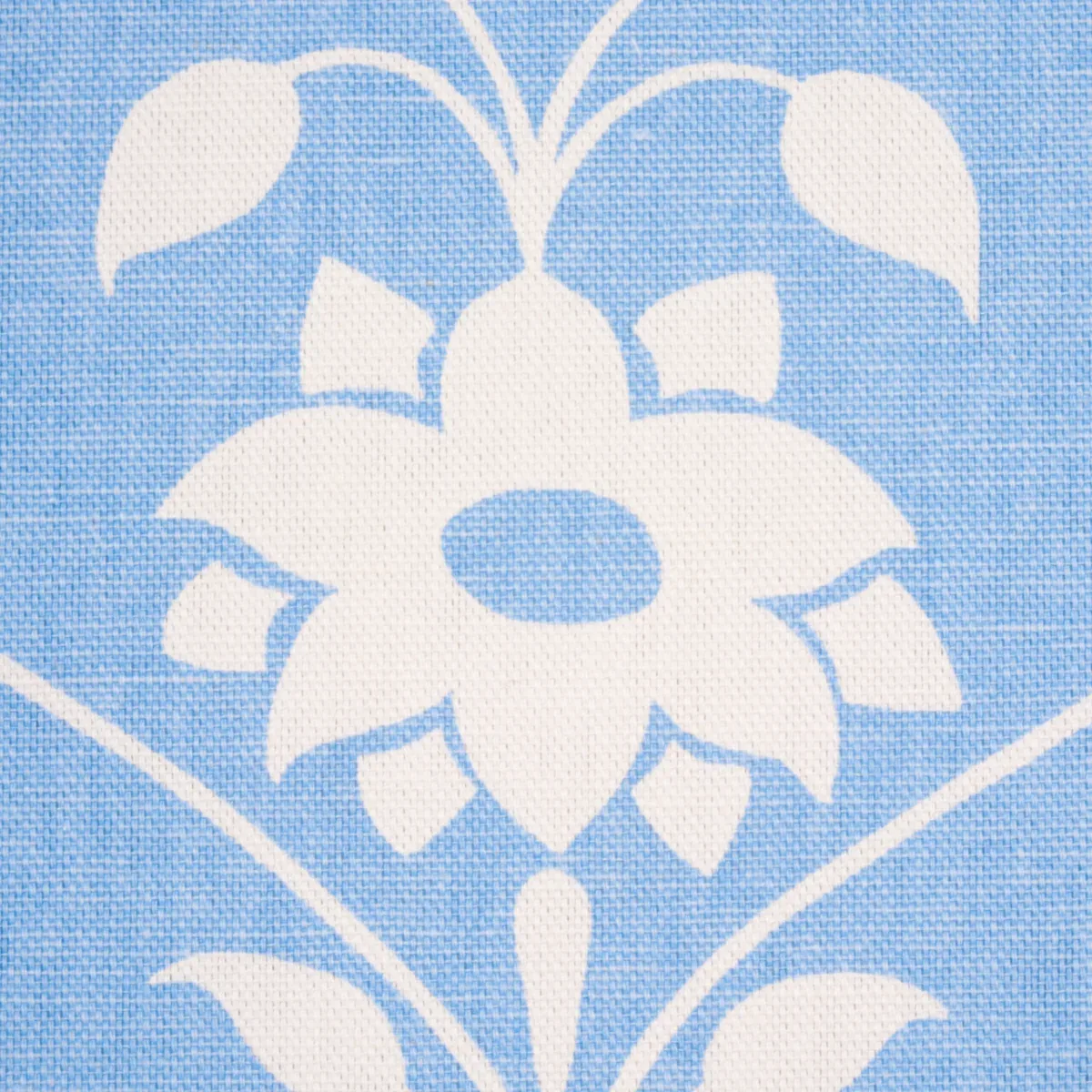 JAIPUR MUGHAL FLOWER fabric CORNFLOWER BLUE color by Schumacher