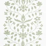JAIPUR MUGHAL FLOWER Fabric – GREEN | Schumacher | Wallpaper JAIPUR MUGHAL FLOWER fabric GREEN color by Schumacher