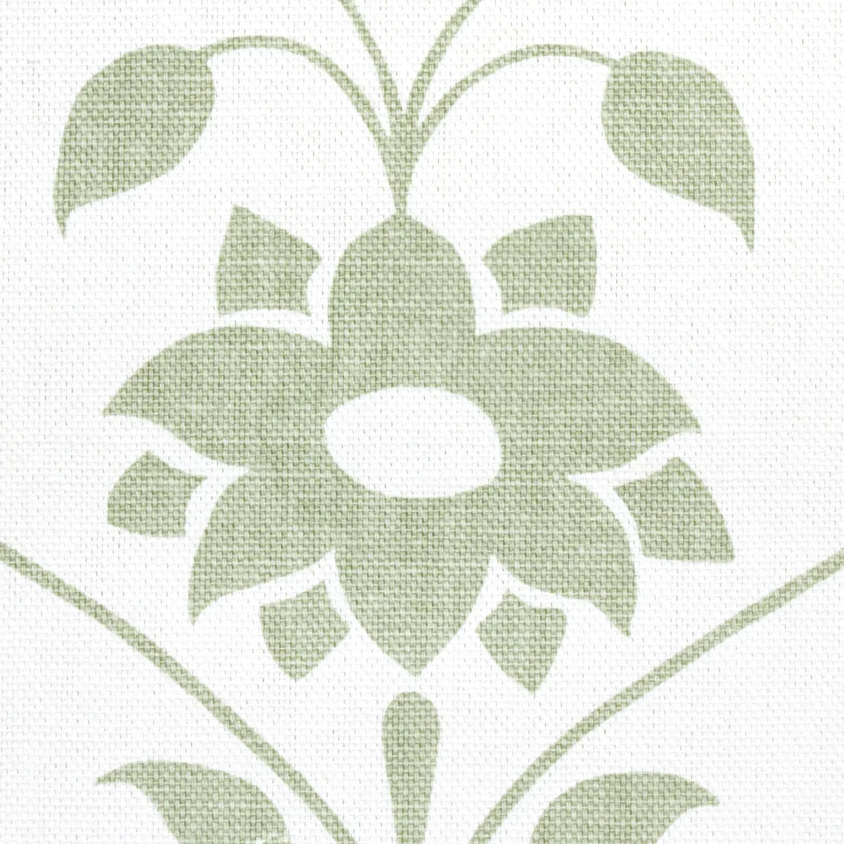 JAIPUR MUGHAL FLOWER Fabric – GREEN | Schumacher | Wallpaper JAIPUR MUGHAL FLOWER fabric GREEN color by Schumacher