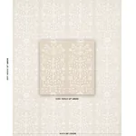 JAIPUR MUGHAL FLOWER Fabric – IVORY ON NATURAL | Schumacher JAIPUR MUGHAL FLOWER fabric IVORY ON NATURAL color by Schumacher