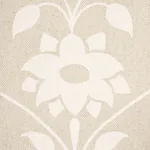 JAIPUR MUGHAL FLOWER Fabric – IVORY ON NATURAL | Schumacher JAIPUR MUGHAL FLOWER fabric IVORY ON NATURAL color by Schumacher