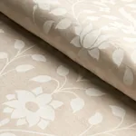JAIPUR MUGHAL FLOWER Fabric – IVORY ON NATURAL | Schumacher JAIPUR MUGHAL FLOWER fabric IVORY ON NATURAL color by Schumacher
