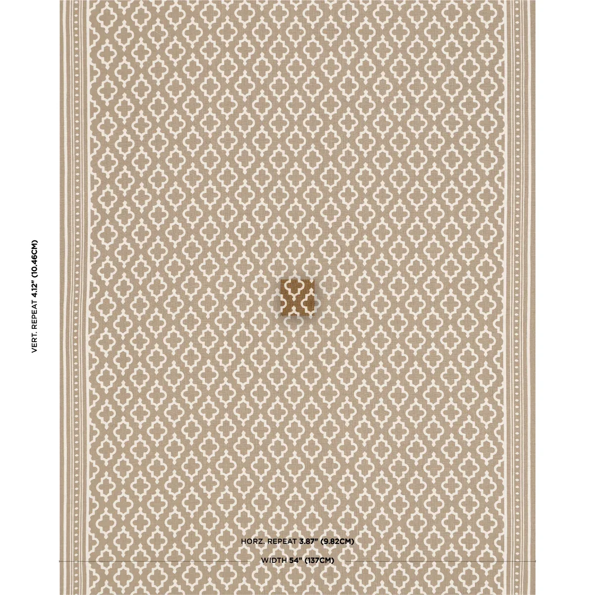 JAKE fabric CINNAMON color by Schumacher