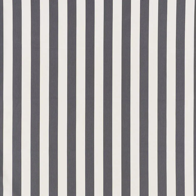 JAMES STRIPE fabric CHARCOAL color by Schumacher