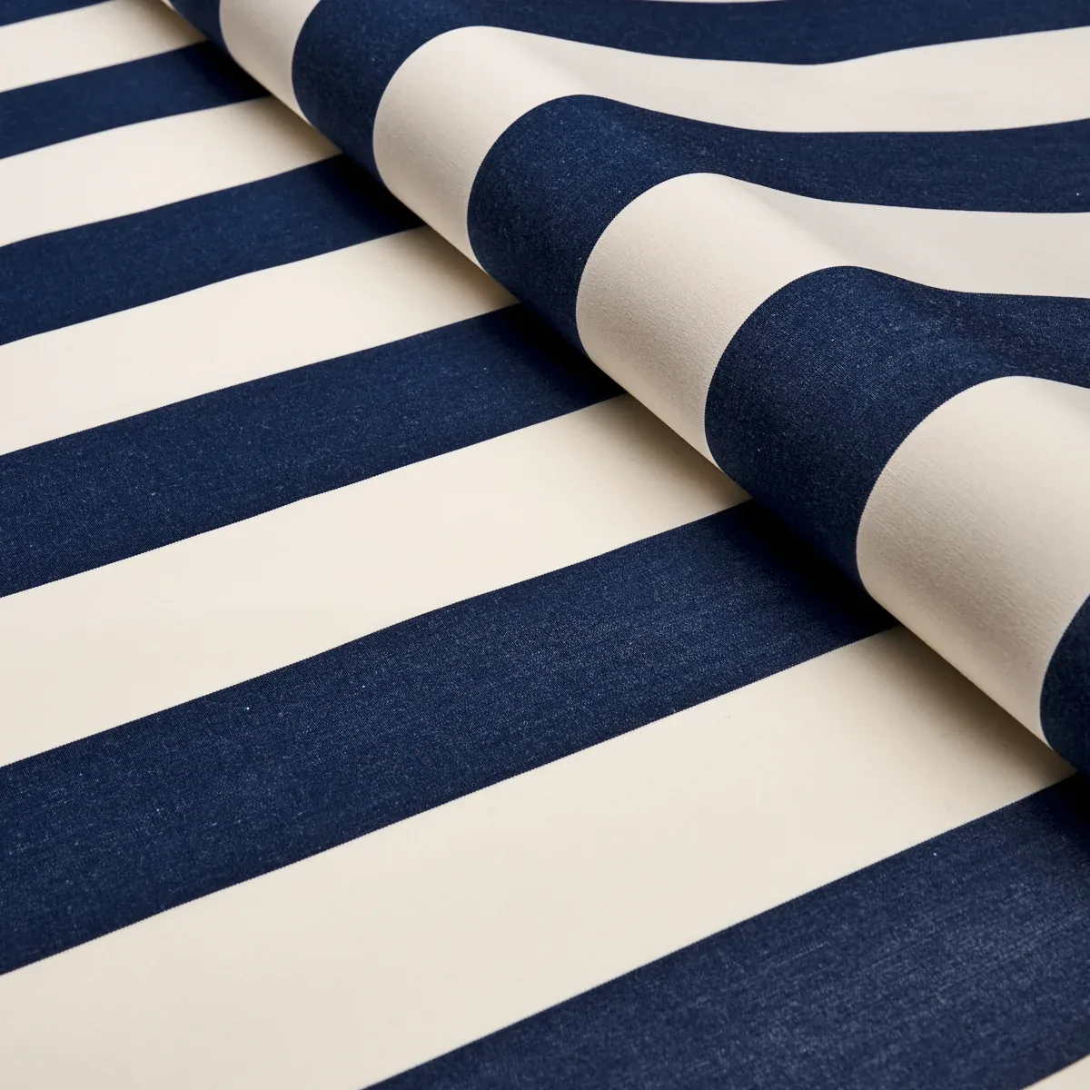 JAMES STRIPE Fabric – NAVY | Schumacher | Wallpaper Twins JAMES STRIPE fabric NAVY color by Schumacher
