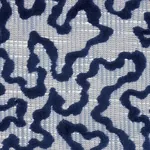 JANIS VELVET Fabric – BLUE | Schumacher | Wallpaper Twins JANIS VELVET fabric BLUE color by Schumacher