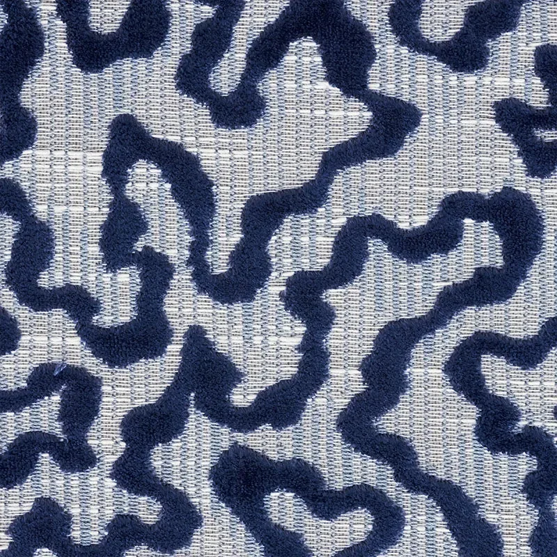 JANIS VELVET Fabric – BLUE | Schumacher | Wallpaper Twins JANIS VELVET fabric BLUE color by Schumacher
