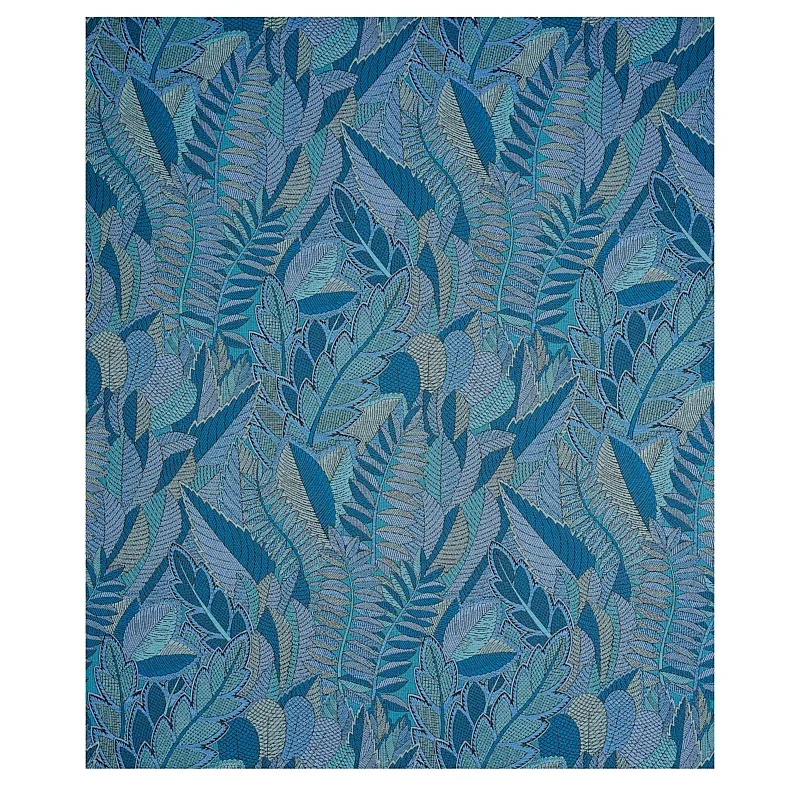 JAPURA FOREST fabric BLUES color by Schumacher