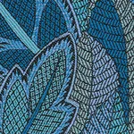 JAPURA FOREST fabric BLUES color by Schumacher