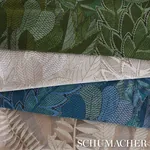 JAPURA FOREST fabric BLUES color by Schumacher