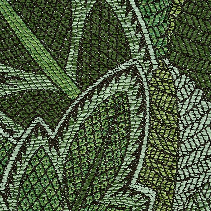 JAPURA FOREST fabric GREEN color by Schumacher