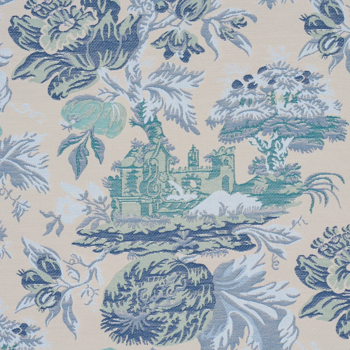 JARDIN DE LOUIS fabric DELFT color by Schumacher