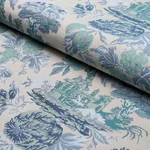JARDIN DE LOUIS fabric DELFT color by Schumacher