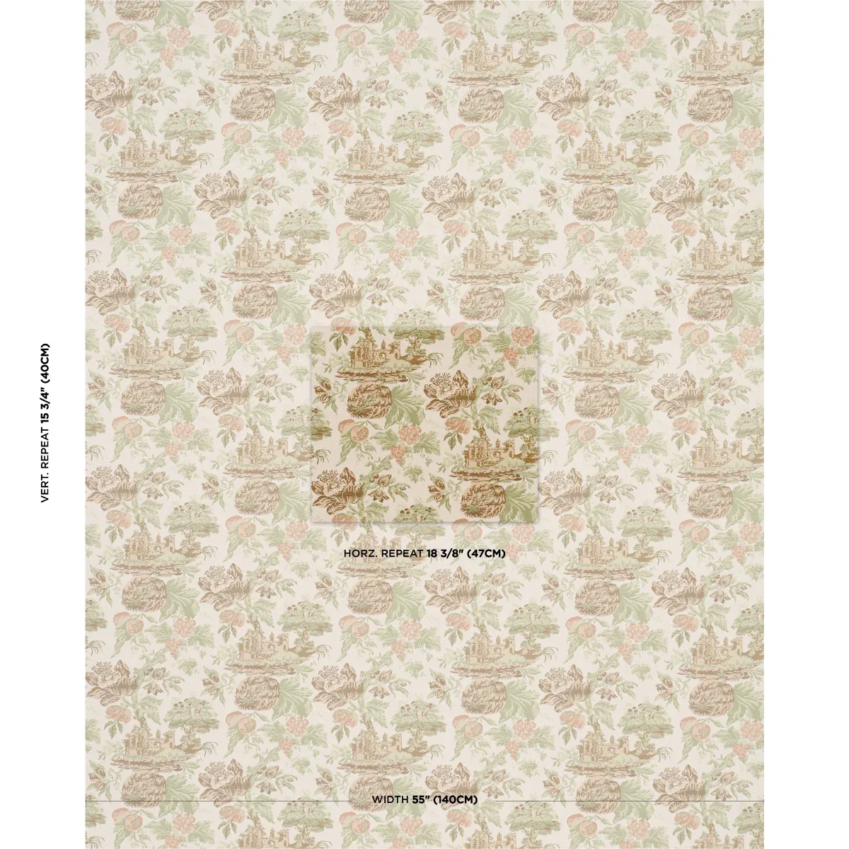 JARDIN DE LOUIS Fabric – PÉTALE | Schumacher | Wallpaper Twi JARDIN DE LOUIS fabric PÉTALE color by Schumacher