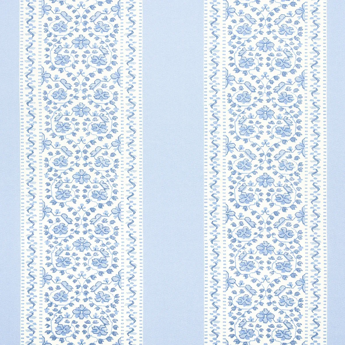 JASMINE INDOOR/OUTDOOR fabric INDIGO color by Schumacher