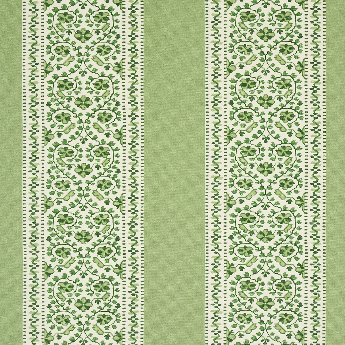 JASMINE INDOOR/OUTDOOR fabric LEAF GREEN color by Schumacher