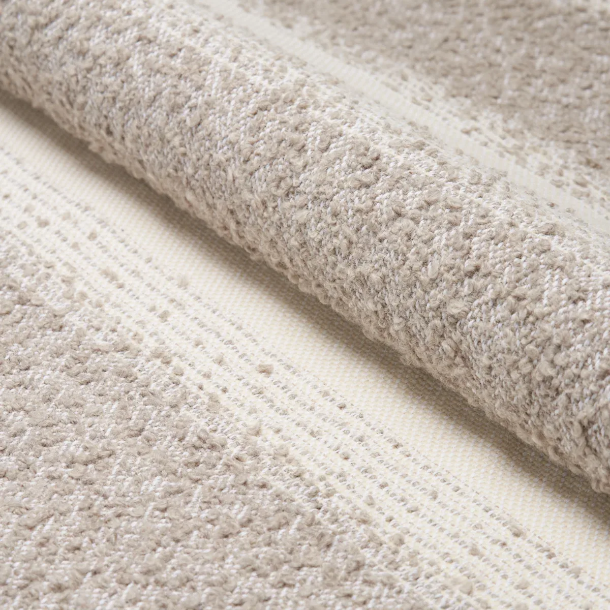 JESSEN ALPACA STRIPE fabric FOG color by Schumacher