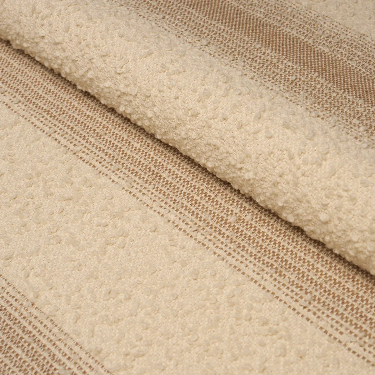JESSEN ALPACA STRIPE fabric NATURAL color by Schumacher