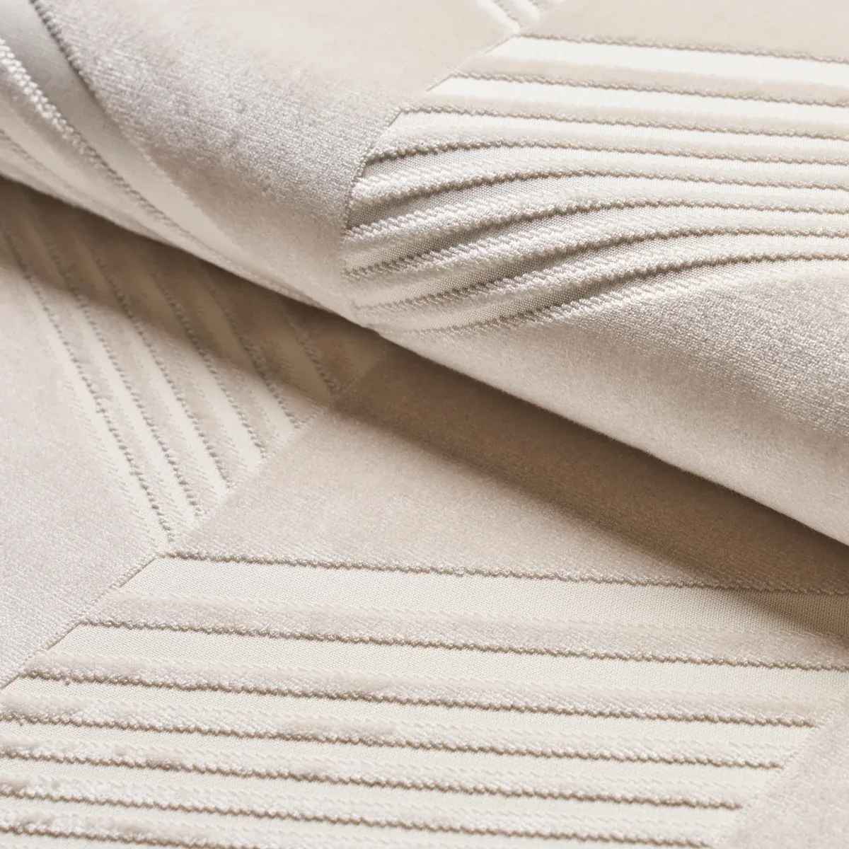 JESSIE CUT VELVET fabric IVORY color by Schumacher