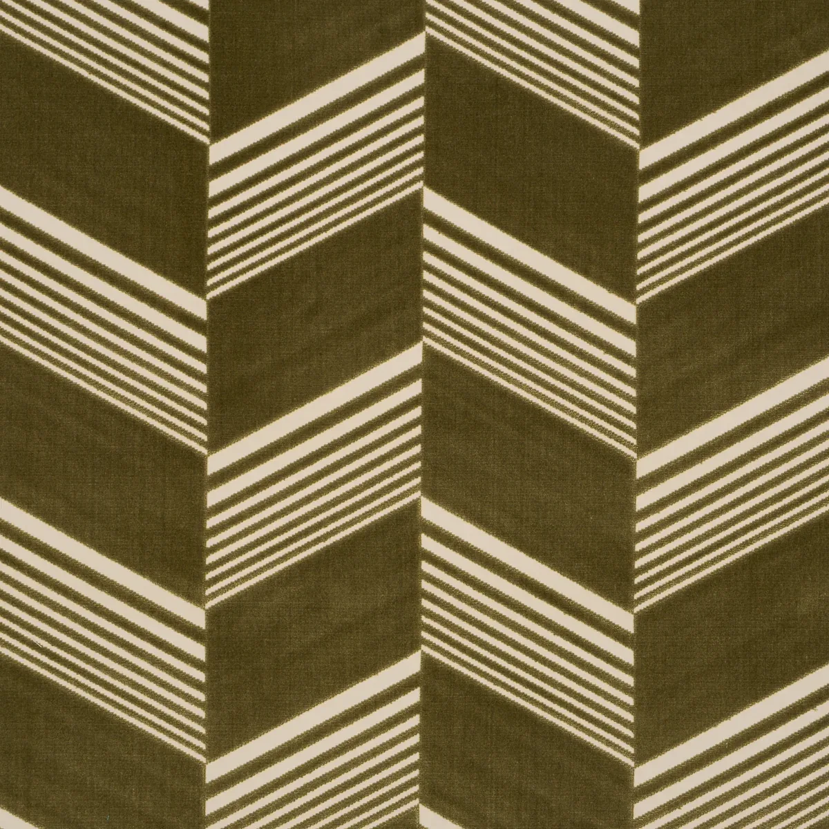 JESSIE CUT VELVET fabric OLIVE color by Schumacher