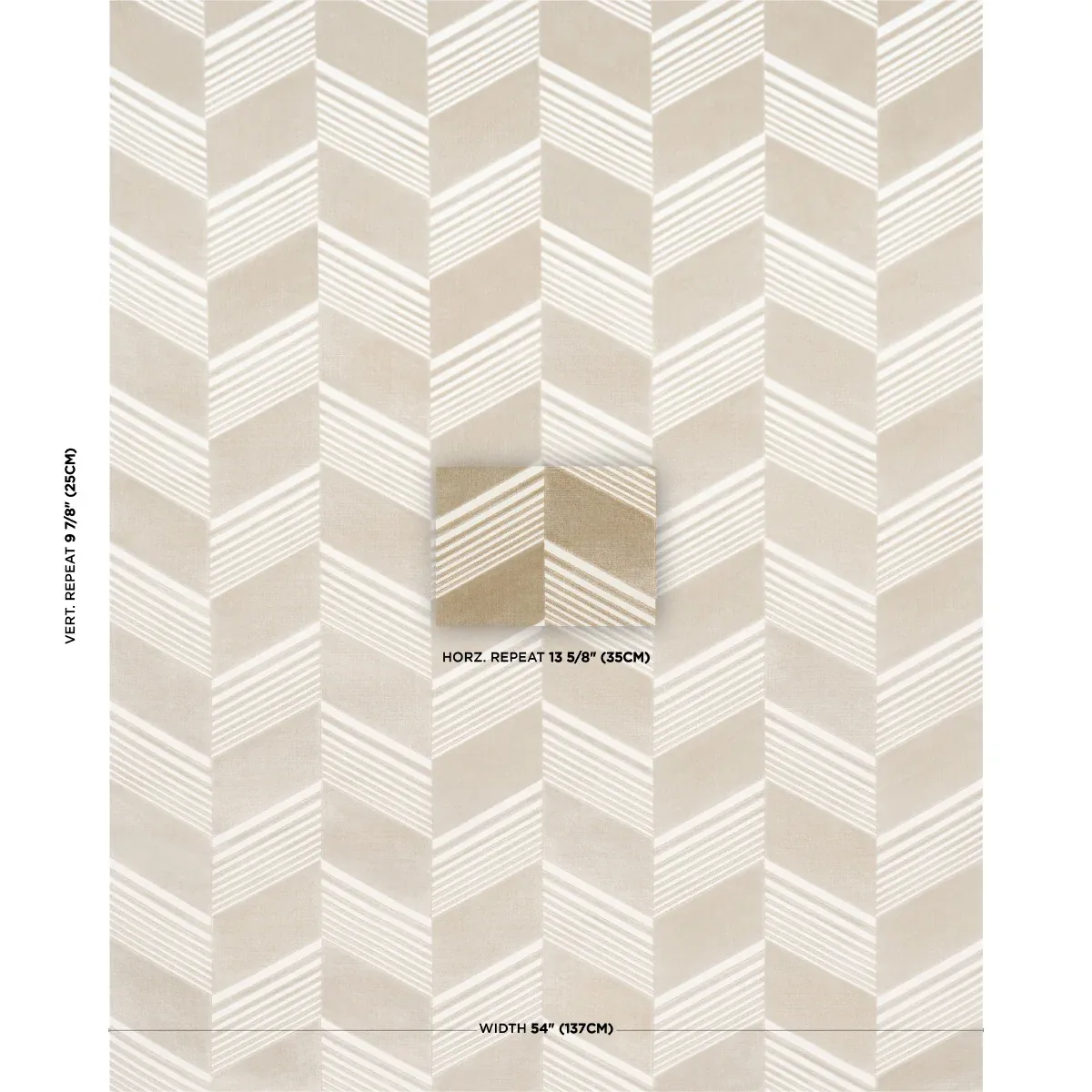 JESSIE CUT VELVET fabric SAND color by Schumacher