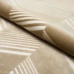 JESSIE CUT VELVET fabric SAND color by Schumacher