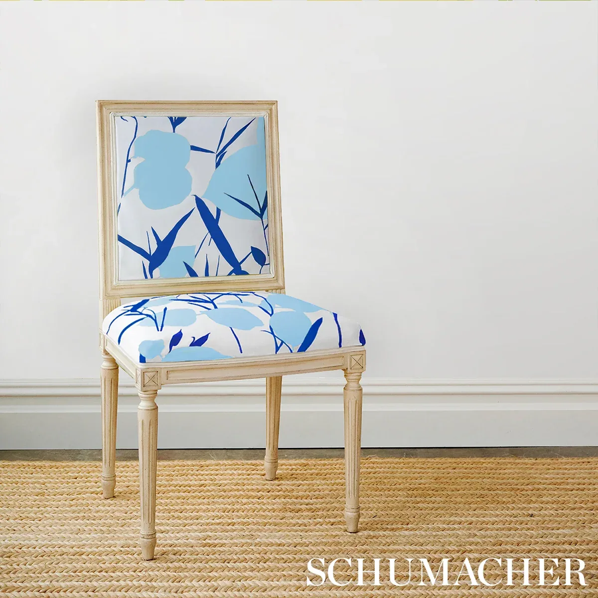 JOAN fabric BLUE color by Schumacher
