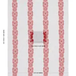 Joelle Stripe Fabric – RED ON BLACK | Schumacher | Wallpaper Joelle Stripe fabric RED ON BLACK color by Schumacher