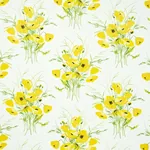 JONI CHINTZ fabric YELLOW color by Schumacher