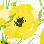 JONI CHINTZ fabric YELLOW color by Schumacher
