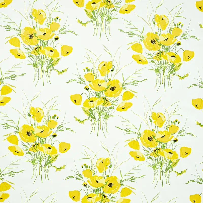 JONI CHINTZ fabric YELLOW color by Schumacher