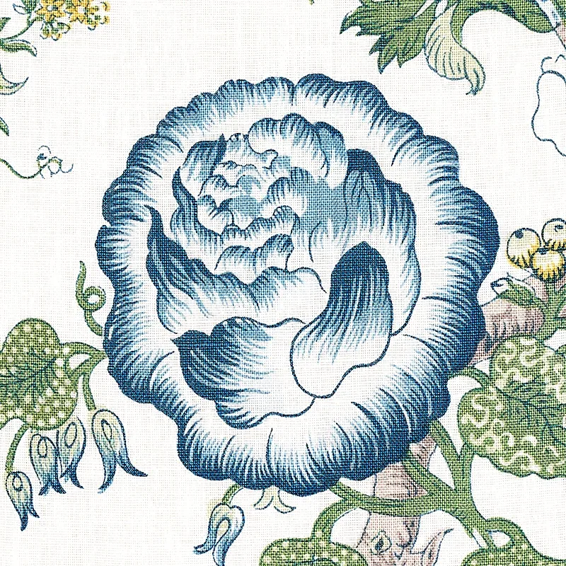 JOSEPHINE Fabric – BLUE | Schumacher | Wallpaper Twins JOSEPHINE fabric BLUE color by Schumacher
