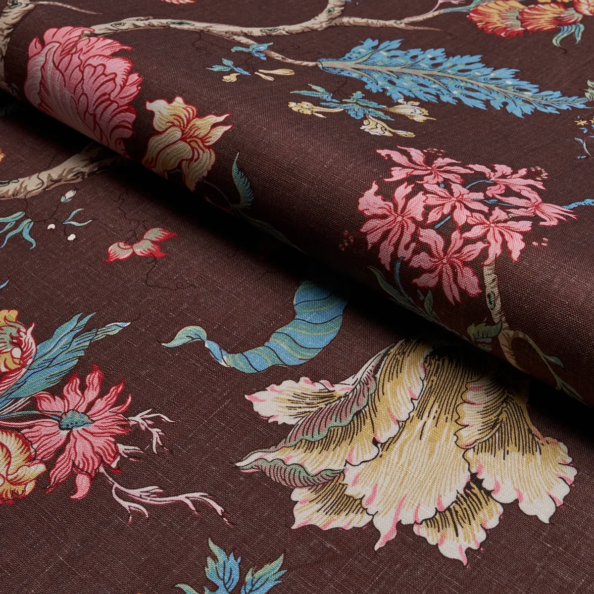 JOSEPHINE Fabric – CINNABAR | Schumacher | Wallpaper Twins JOSEPHINE fabric CINNABAR color by Schumacher