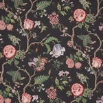 JOSEPHINE Fabric – NOIR | Schumacher | Wallpaper Twins JOSEPHINE fabric NOIR color by Schumacher