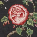 JOSEPHINE Fabric – NOIR | Schumacher | Wallpaper Twins JOSEPHINE fabric NOIR color by Schumacher