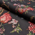 JOSEPHINE Fabric – NOIR | Schumacher | Wallpaper Twins JOSEPHINE fabric NOIR color by Schumacher