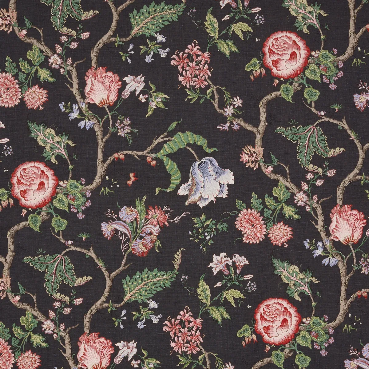 JOSEPHINE fabric NOIR color by Schumacher