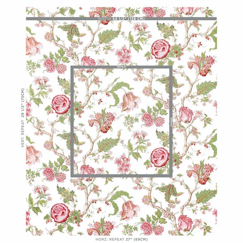JOSEPHINE fabric PINK color by Schumacher